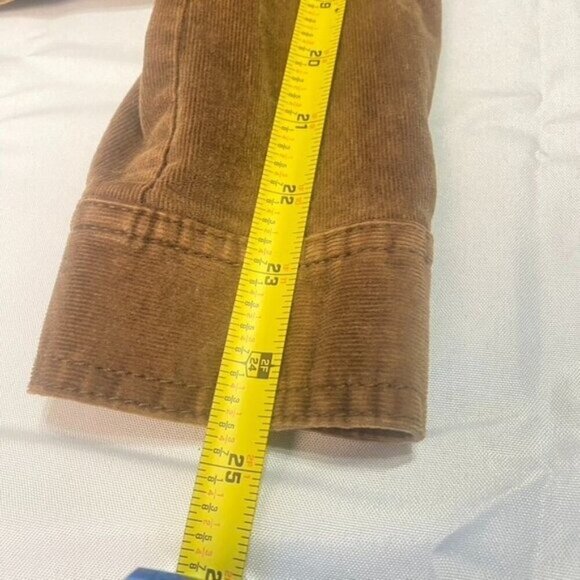 Aeropostale Womens Chocolate Brown Fine Corduroy Jacket Size M Trucker Fall Jack - Picture 11 of 11